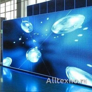Светодиодный LED экран для помещения SBC P4, размер 3.84х2.26м. 24 алюминиевых кабинета 960х640мм, 9,83м2 